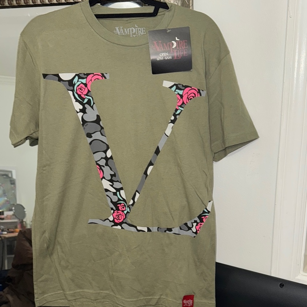 Olive Green Graphic T-Shirt